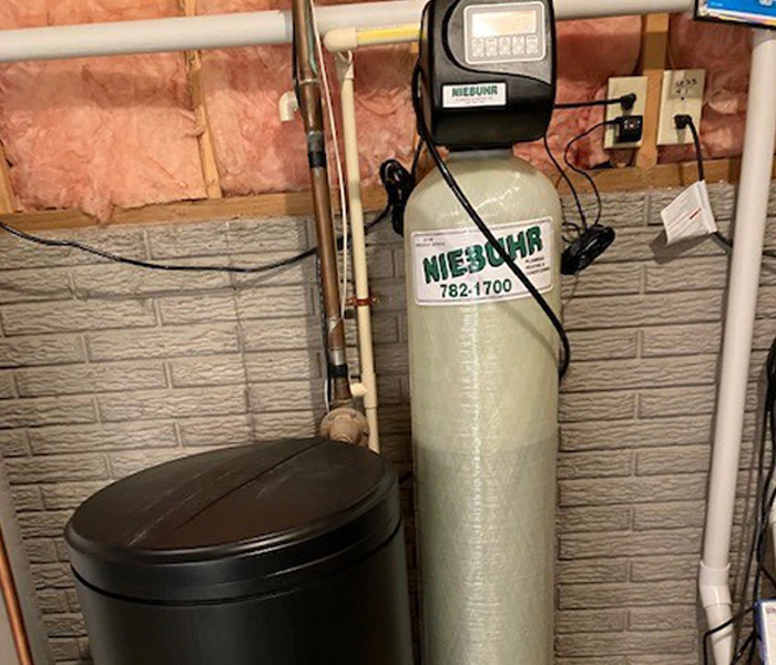 A Capital water softener installation by Niebuhr Plumbing, Heating, and Air Conditioning in La Crosse, WI.