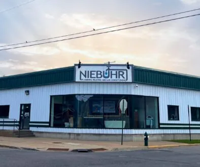 Niebuhr Plumbing, Heating, and Air Conditioning building in La Crosse, Wisconsin, a reliable local HVAC and plumbing company since 1900.